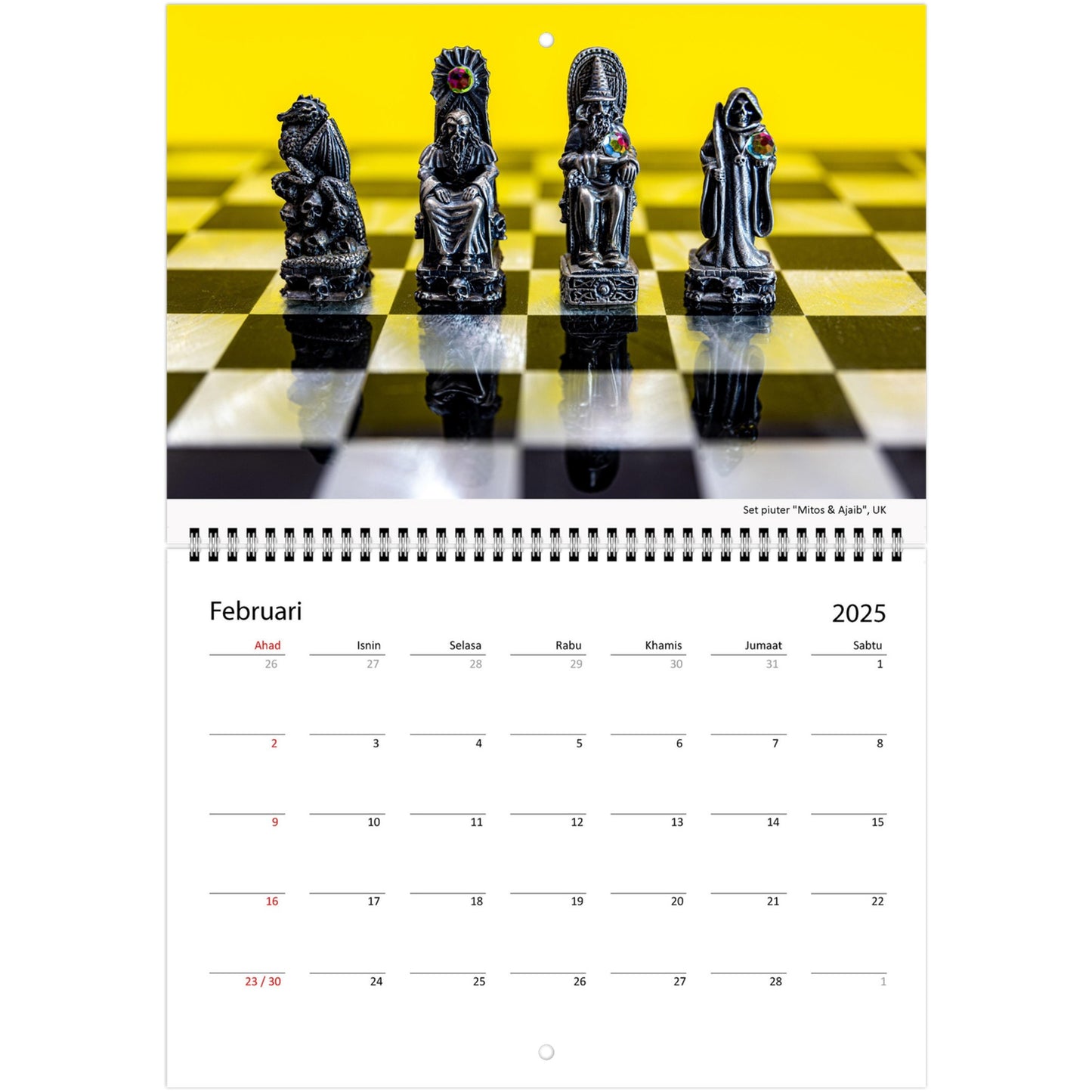 Unique Chess Calendar by Istvan Maar Photography