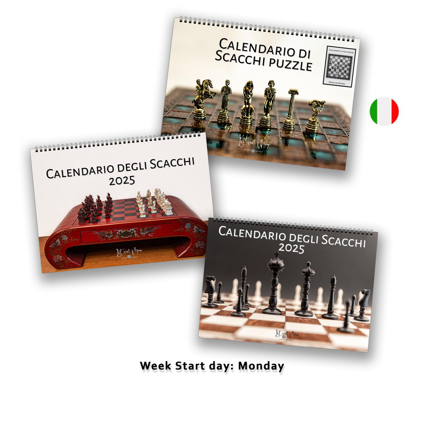 2025 Chess calendar bundle by Istvan Maar Photography