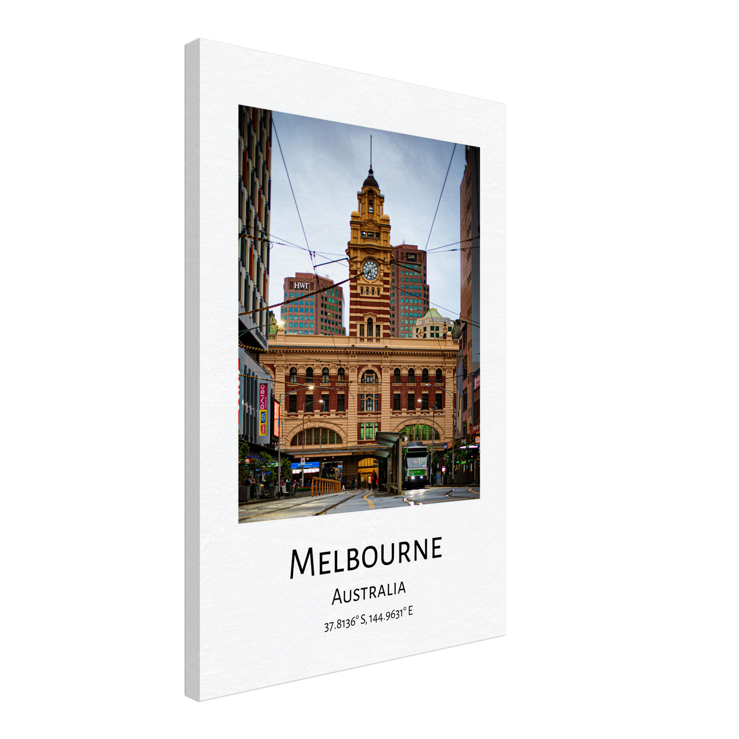 Flinders Station Melbourne Victoria Australia City Photo Collection Wall Stretched Canvas by Istvan Maar Photography