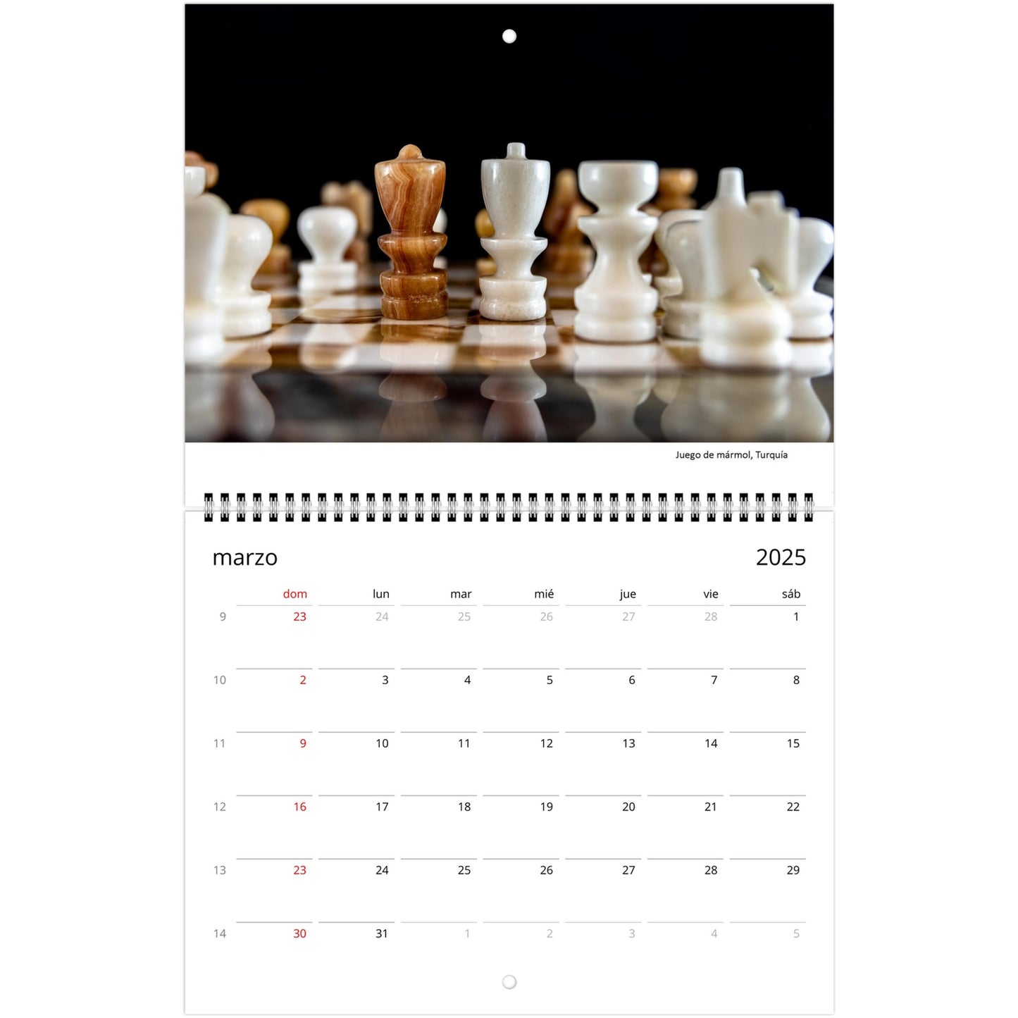 Unique Chess Calendar by Istvan Maar Photography