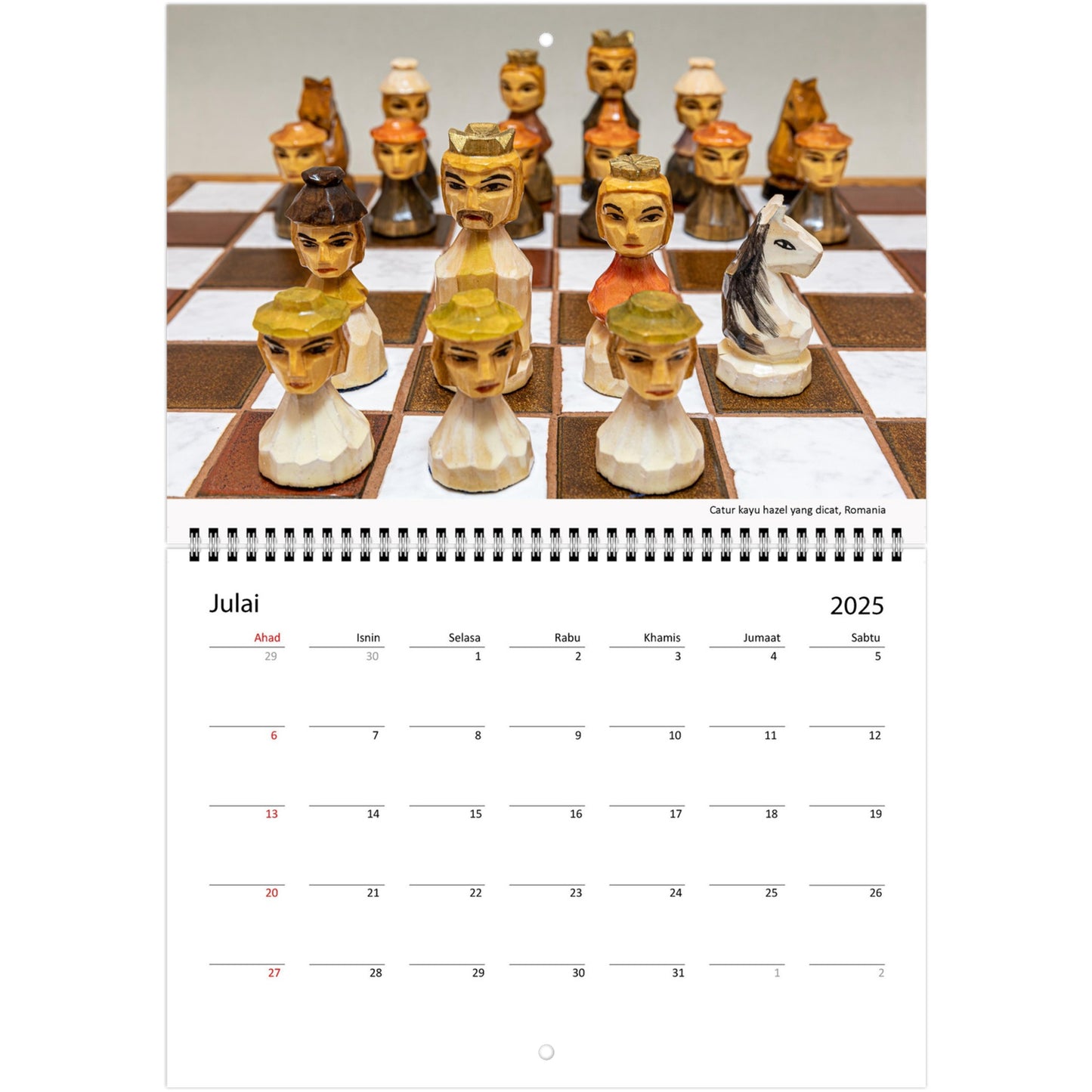 Personalized Chess Calendar by Istvan Maar Photography