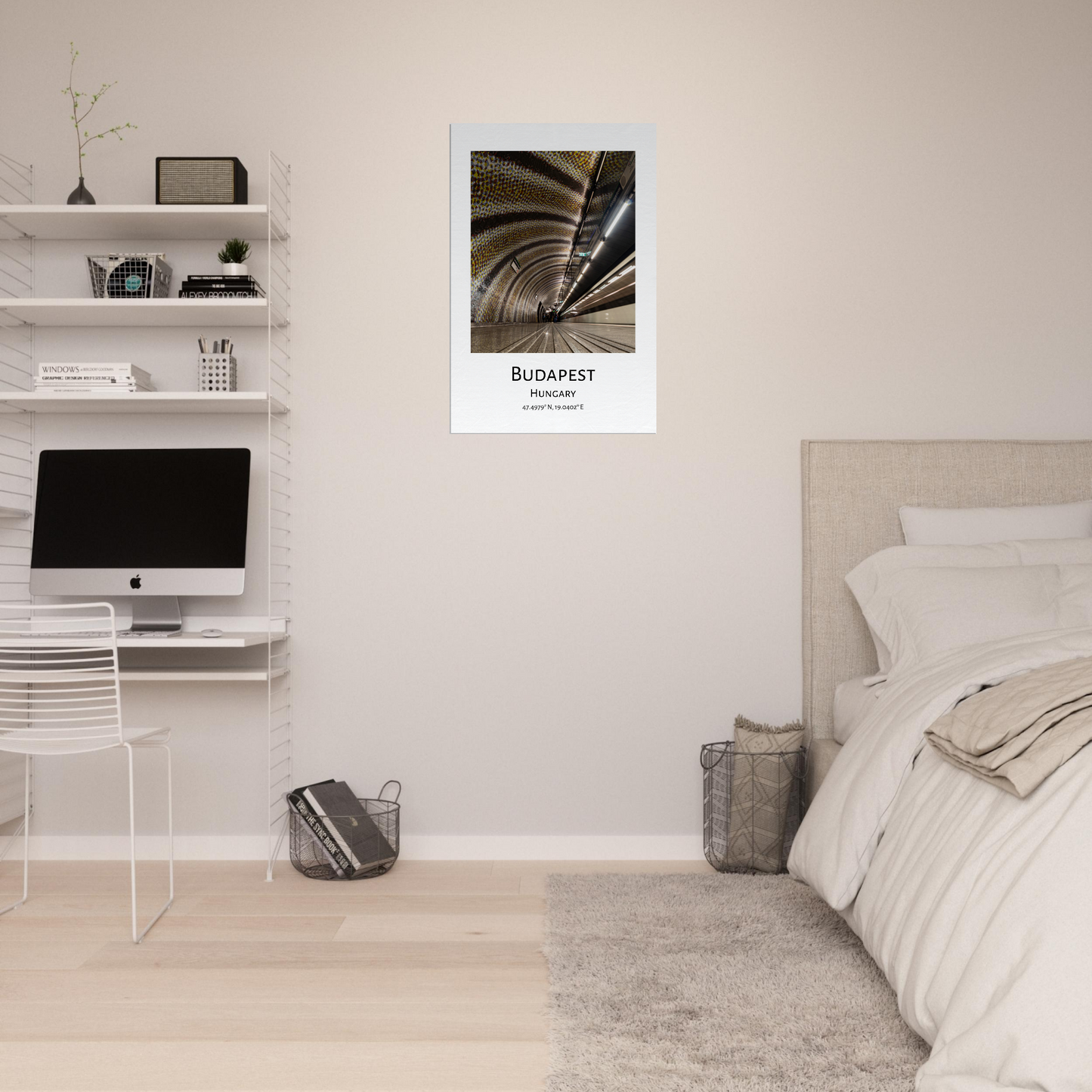 Personalised Budapest Travel Canvas - Metro by Istvan Maar Photography - home décor