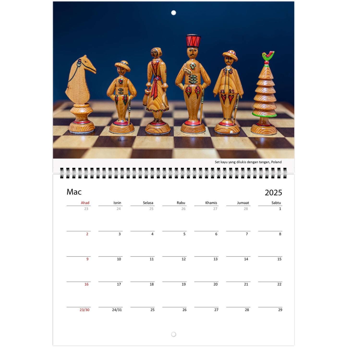 Personalized Chess Calendar by Istvan Maar Photography