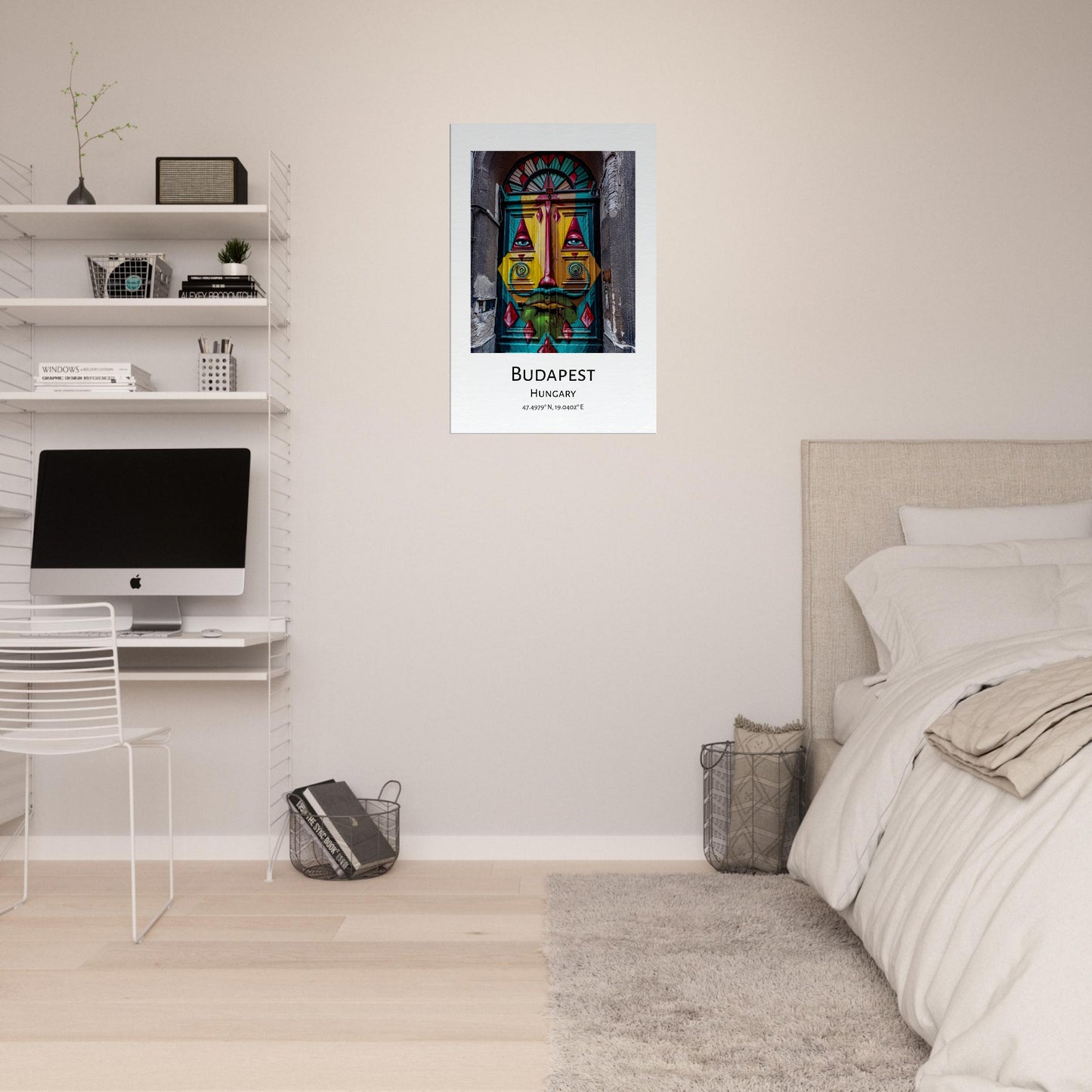Personalised Budapest Travel Canvas - colorful door by Istvan Maar Photography - home décor