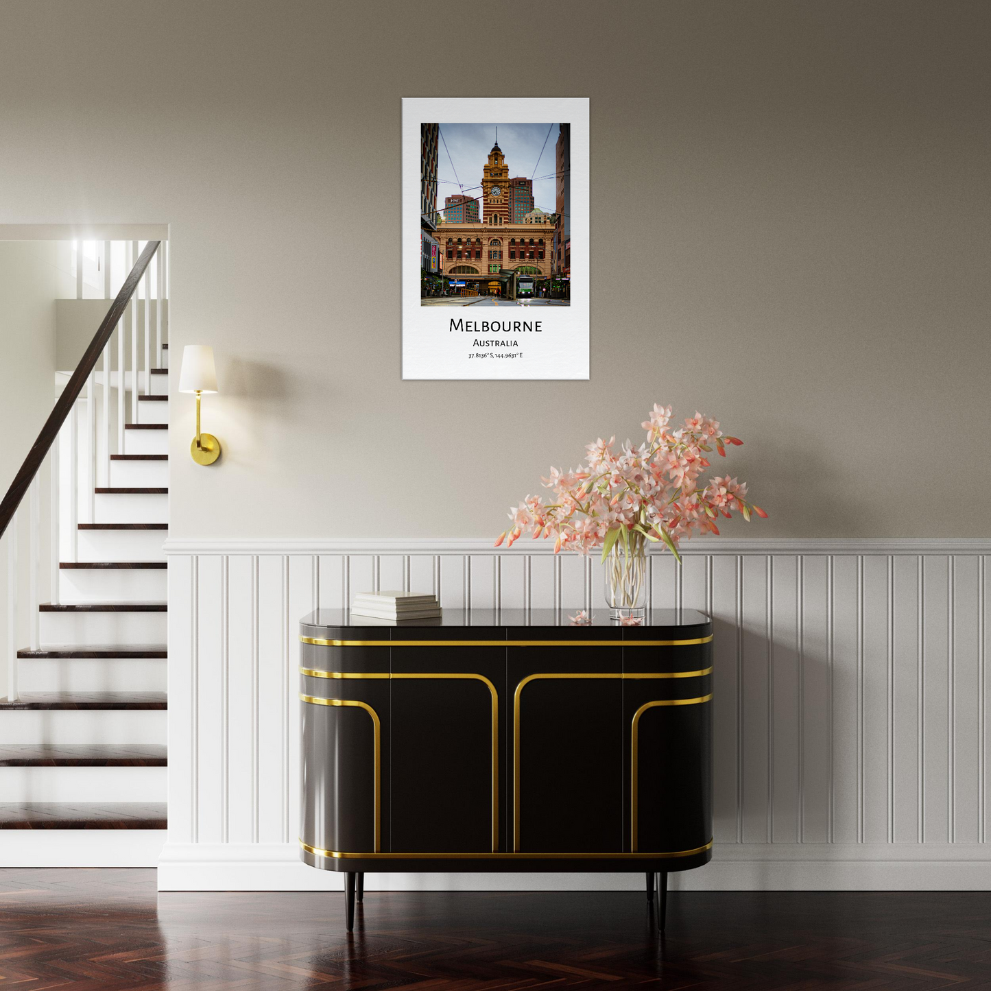 Flinders Station Melbourne Victoria Australia City Photo Collection Wall Stretched Canvas by Istvan Maar Photography