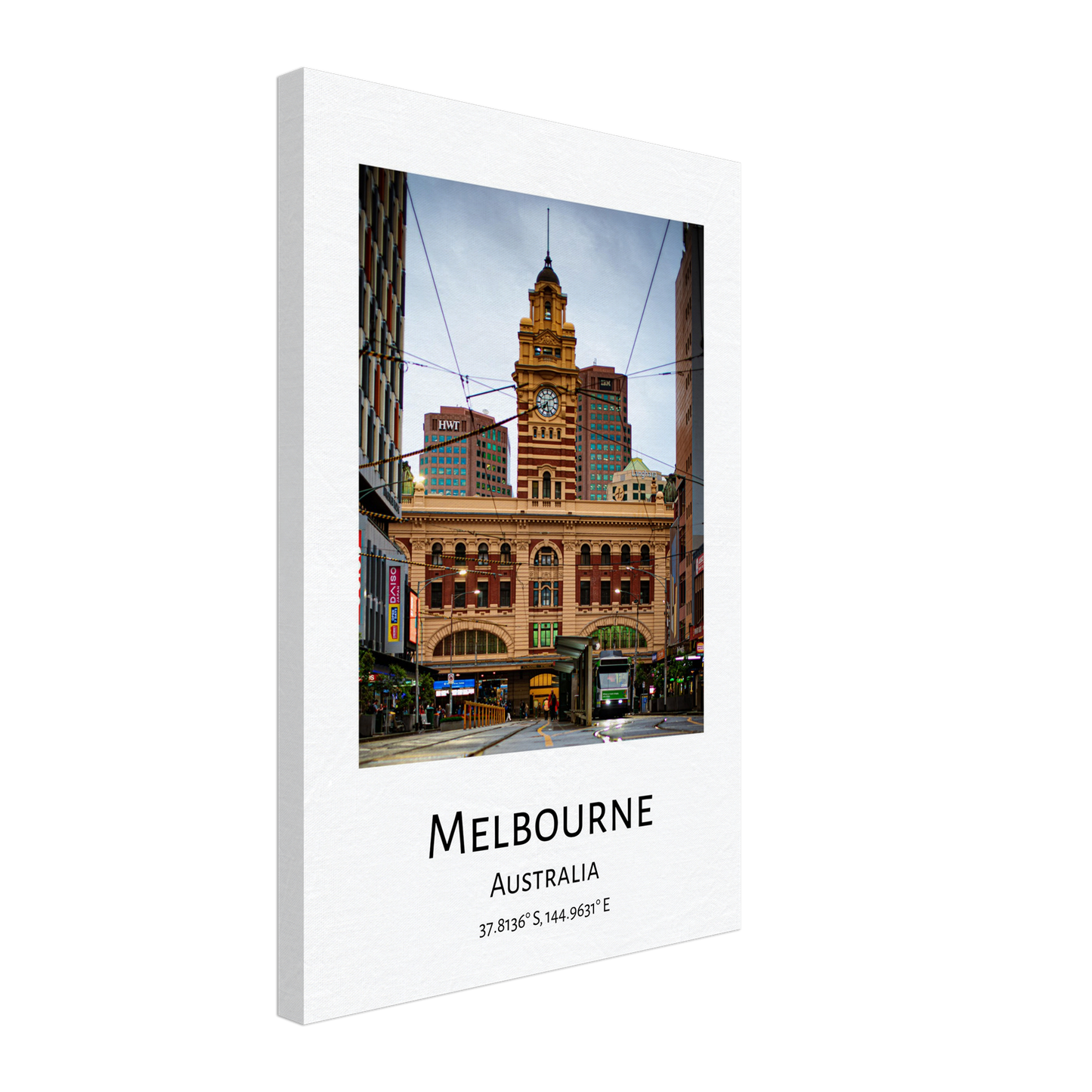 Flinders Station Melbourne Victoria Australia City Photo Collection Wall Stretched Canvas by Istvan Maar Photography
