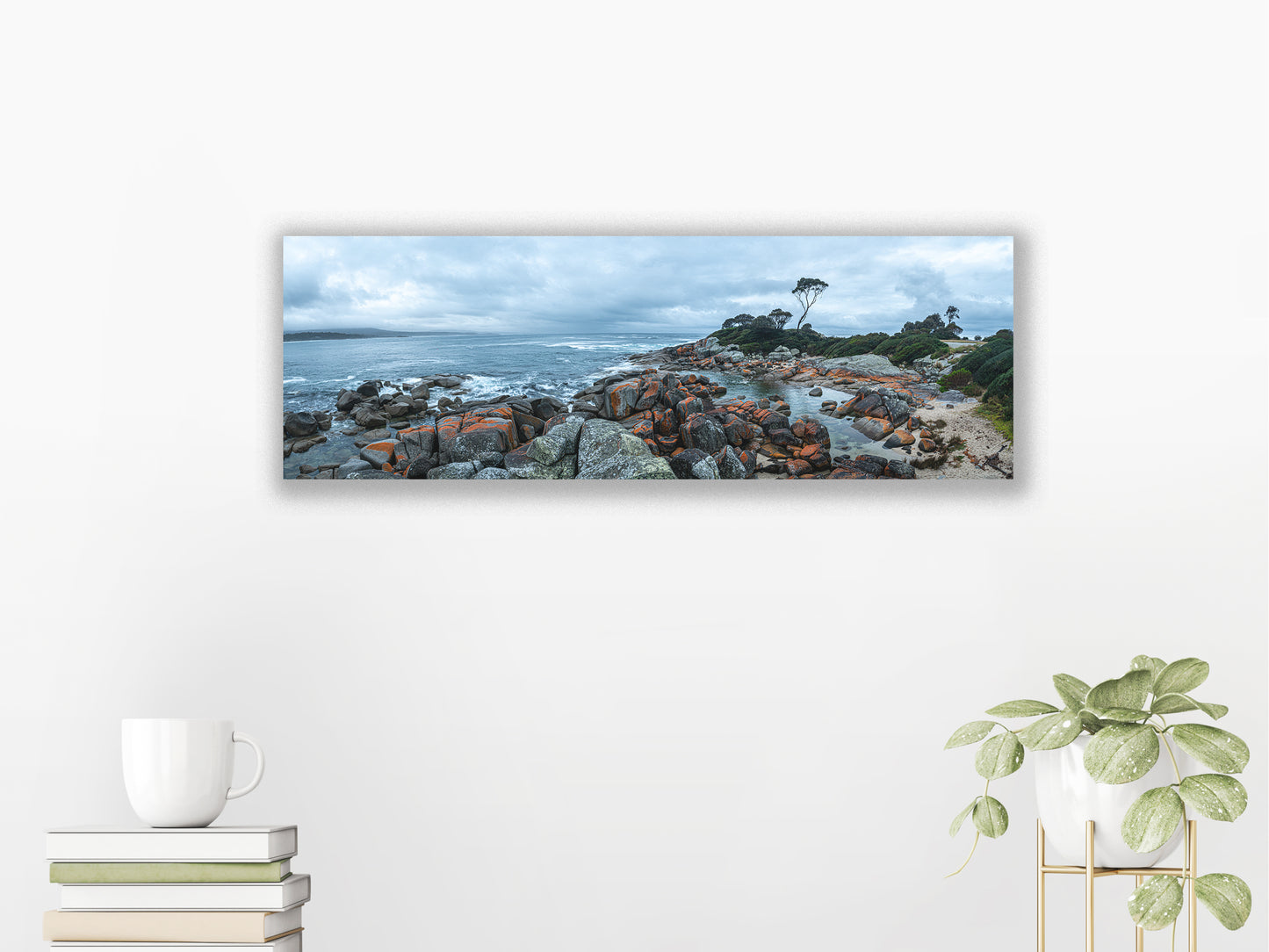 Stretched canvas taken in Binalong Bay, Tasmania by Istvan Maar Photography.