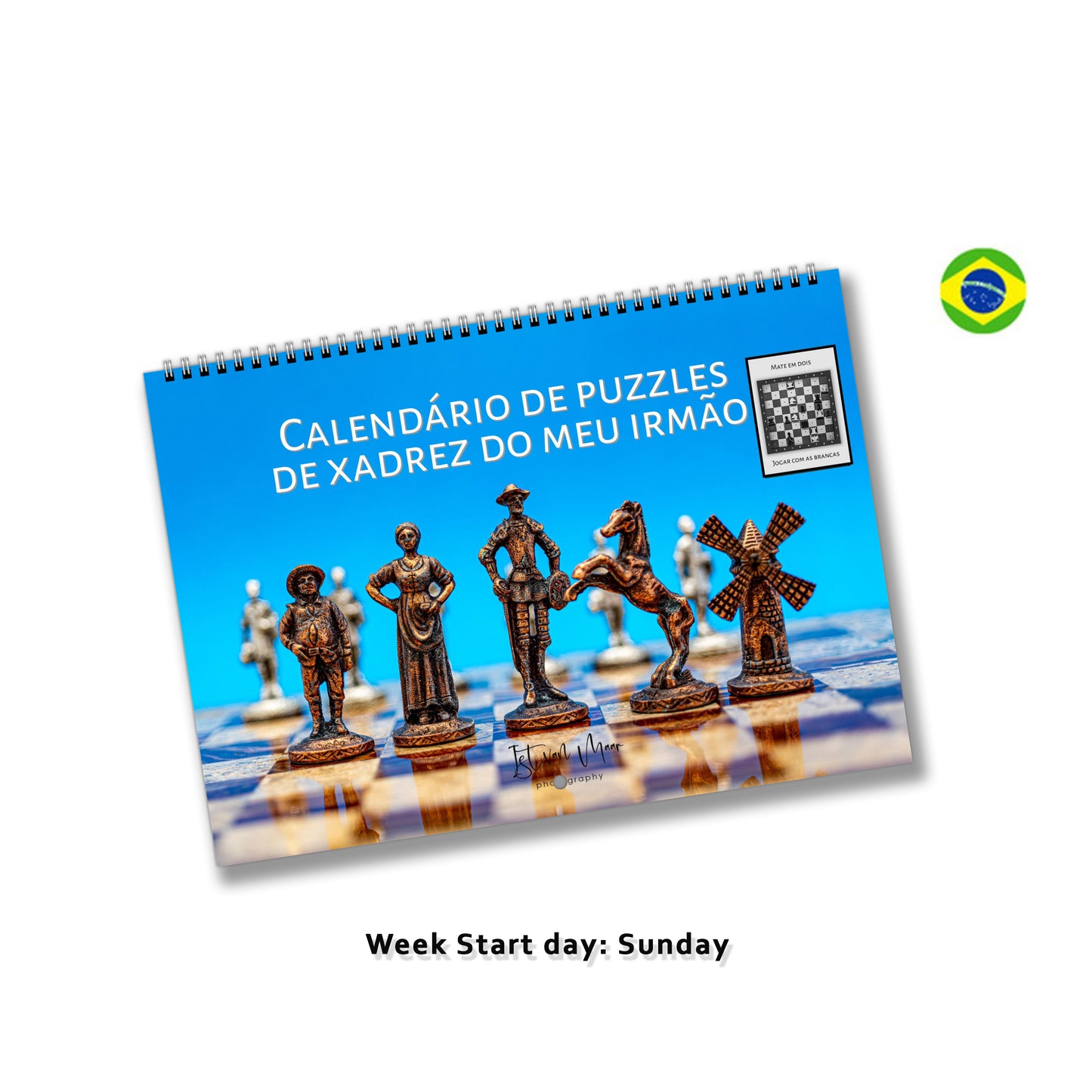 Personalised Unique Chess wall calendar by Istvan Maar Photography