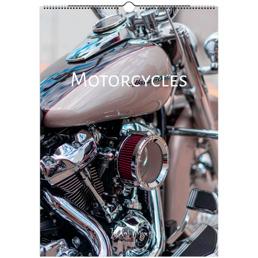 2027 Motorcycle Wall Calendar - front cover featuring motorcycle photography by Istvan Maar