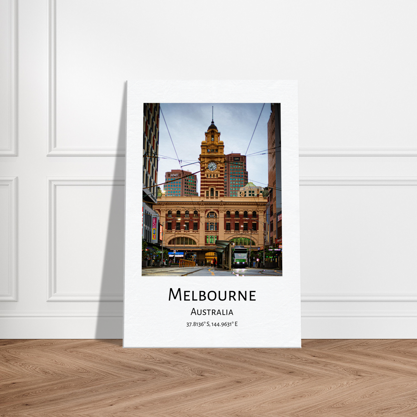 Flinders Station Melbourne Victoria Australia City Photo Collection Wall Stretched Canvas by Istvan Maar Photography