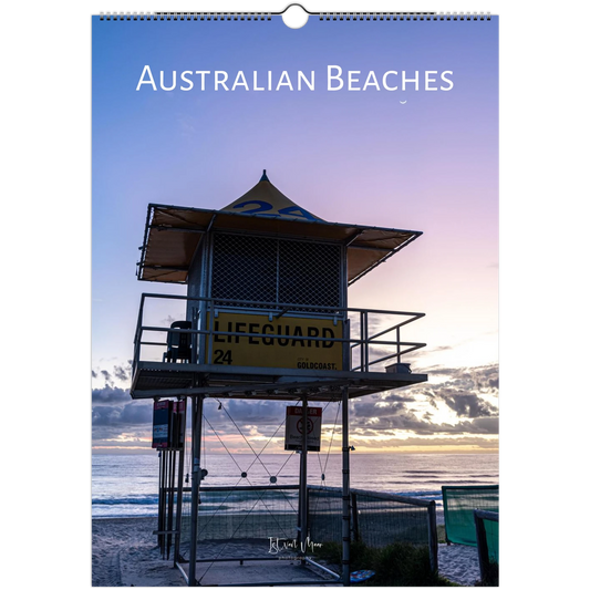 2027 Australian Beaches Wall Calendar - front cover featuring coastal beach photography by Istvan Maar