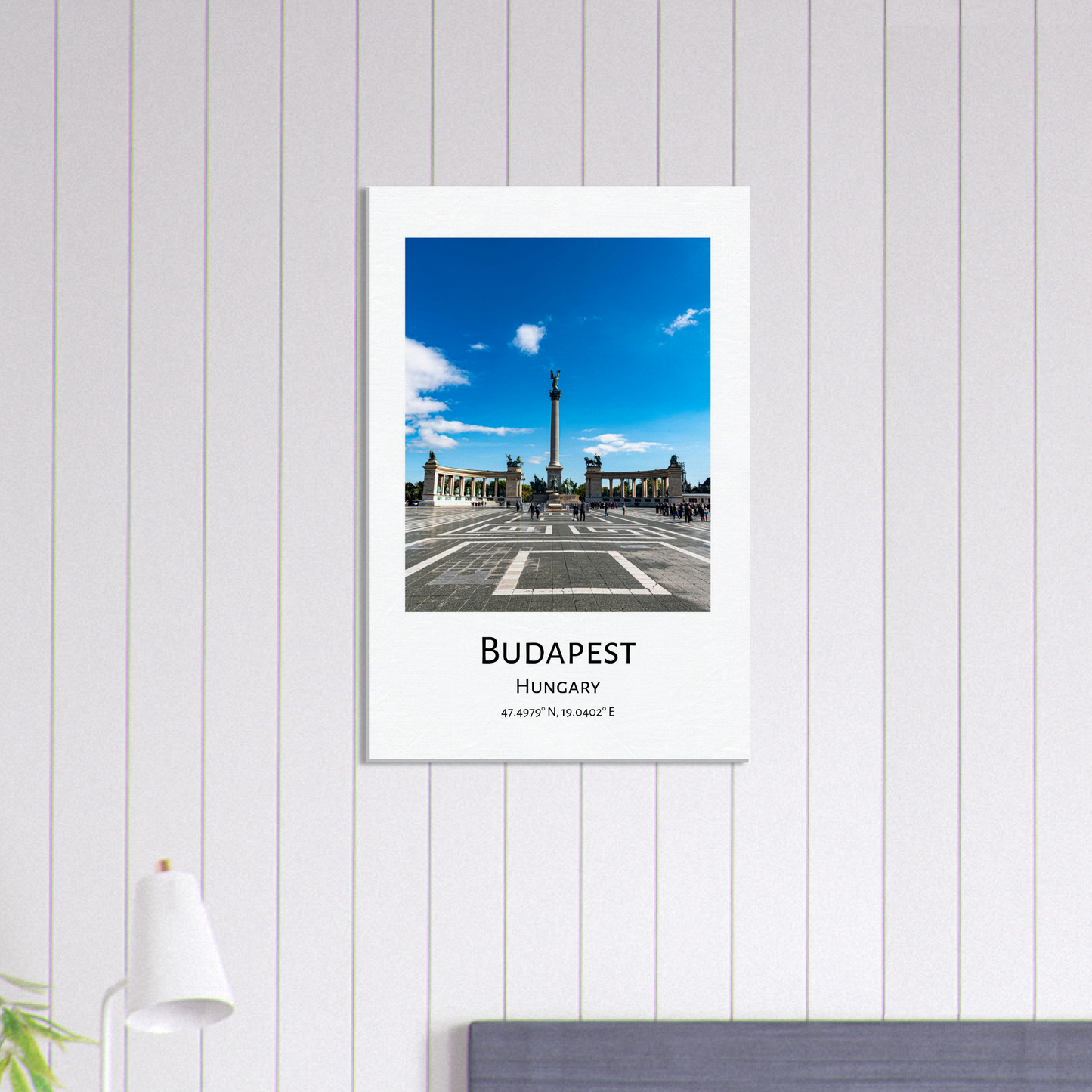 Personalised Budapest Travel Canvas - Heroes' Square by Istvan Maar Photography - home décor