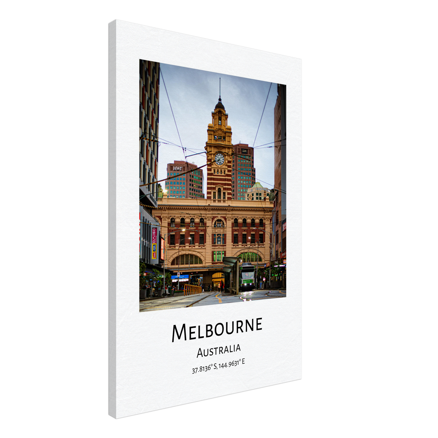 Flinders Station Melbourne Victoria Australia City Photo Collection Wall Stretched Canvas by Istvan Maar Photography