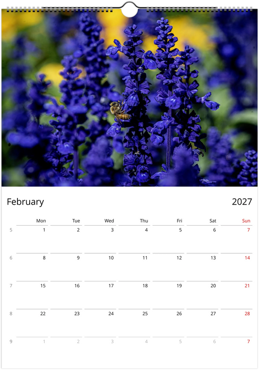 2027 Bees Wall Calendar | 7673