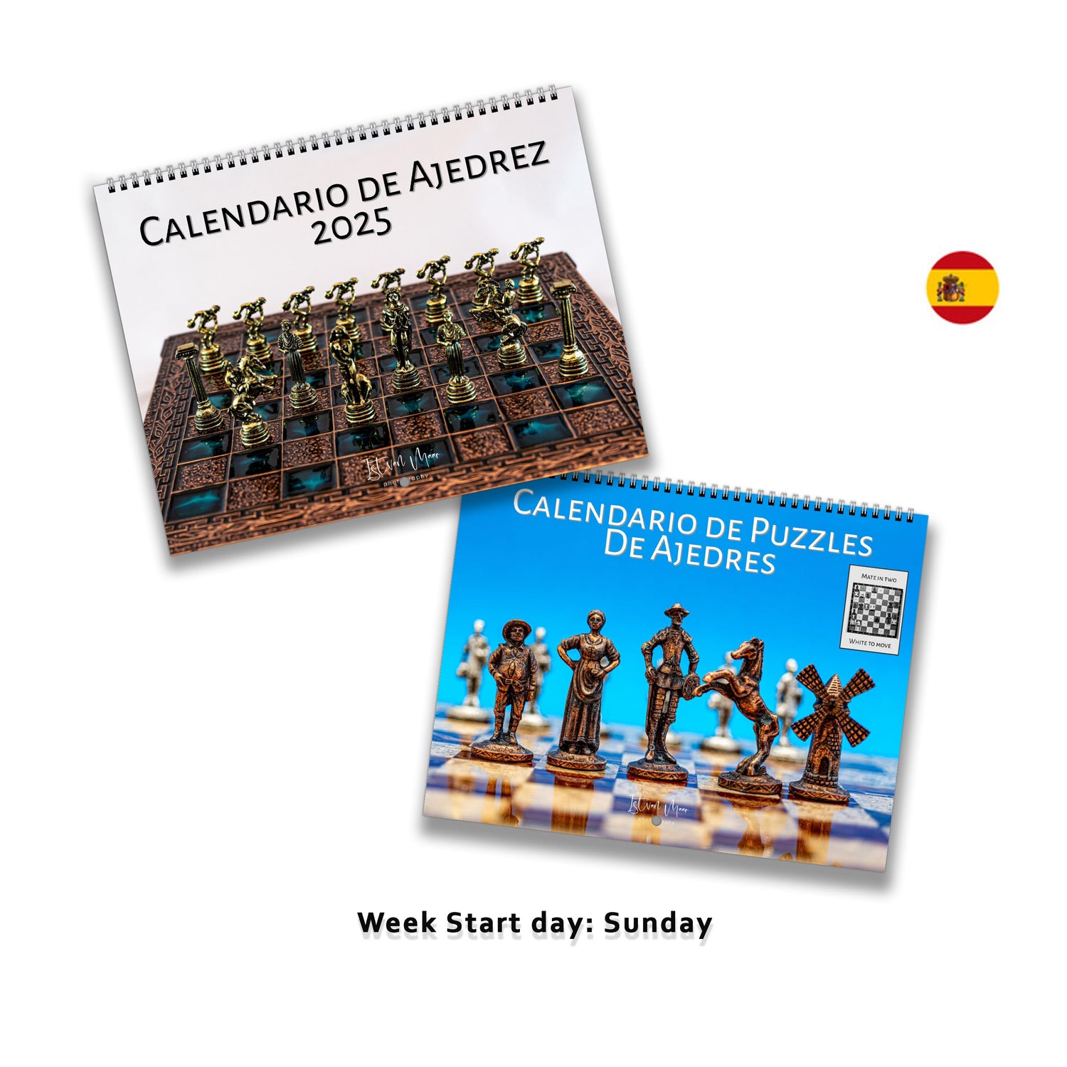 Calendars in Spanish (Sunday)