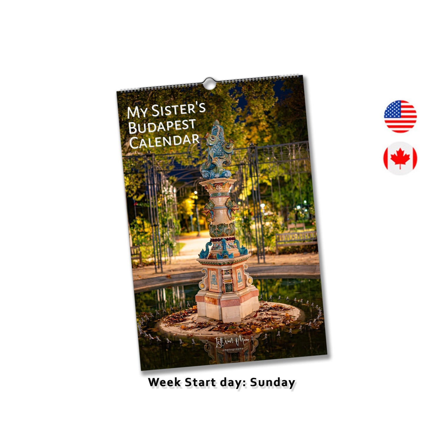 Budapest travel calendar by Istvan Maar Photography