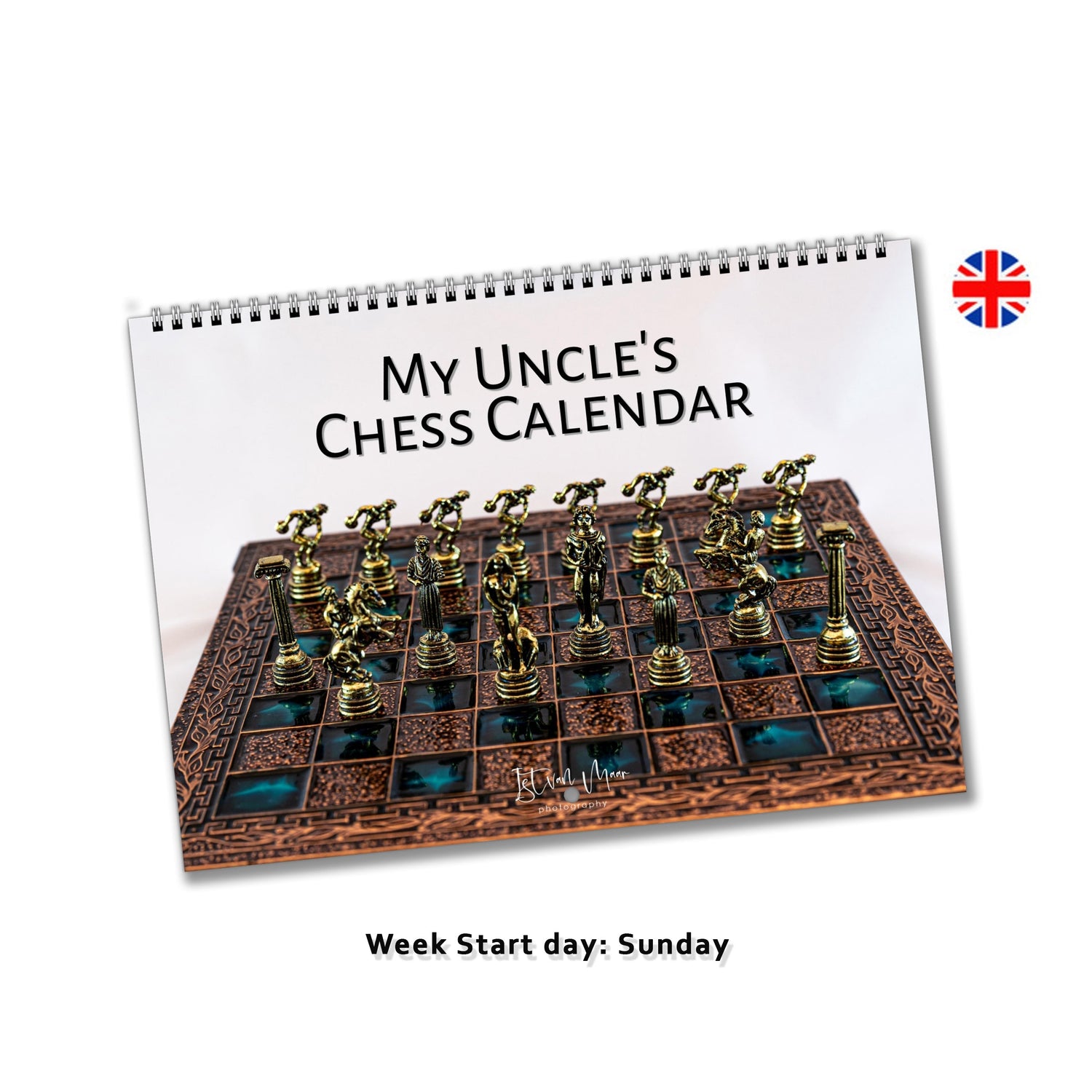 Unique chess calendar by Istvan Maar Photography