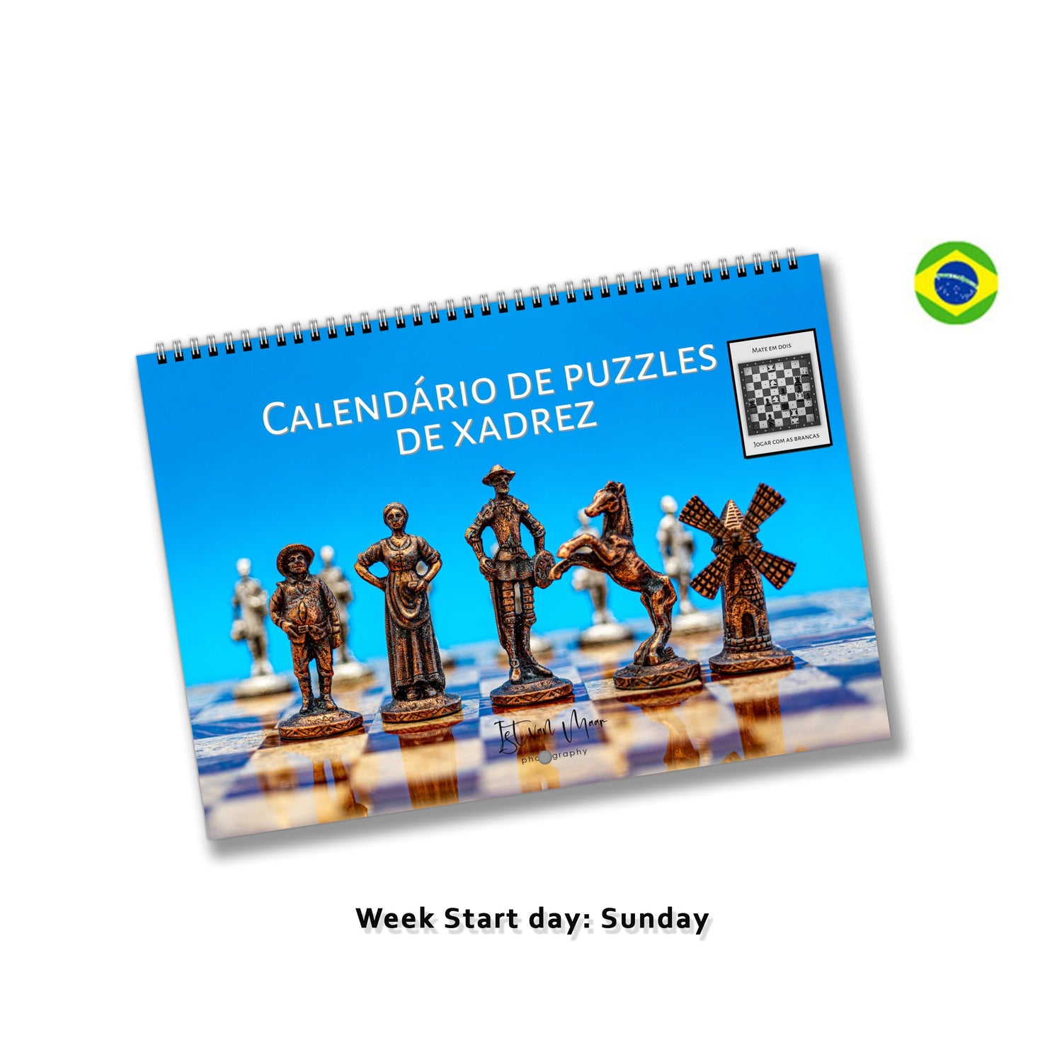 Calendars in Portuguese (Sunday)