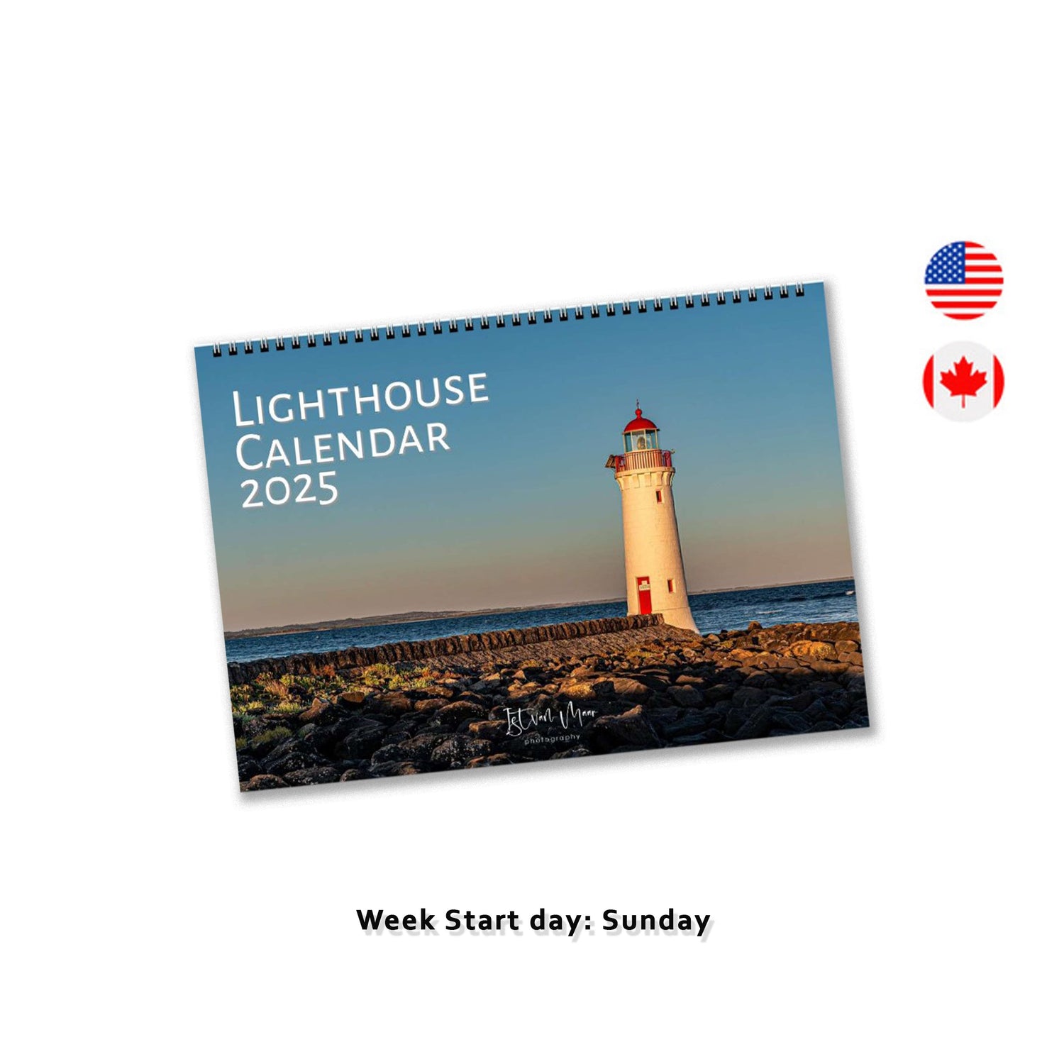 2025 Lighthouse Calendar | US & Canada | 1667