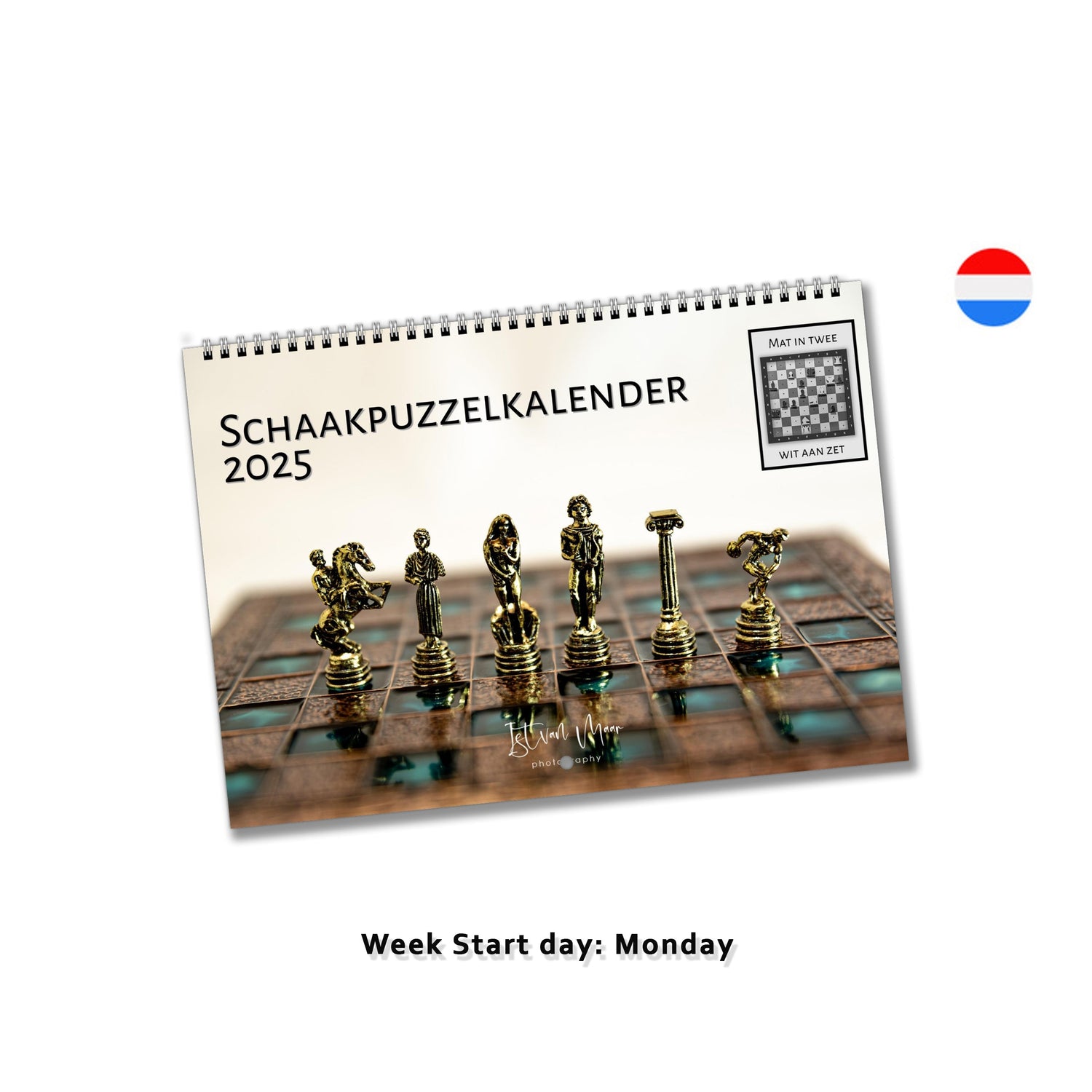 Unique chess calendar by Istvan Maar Photography