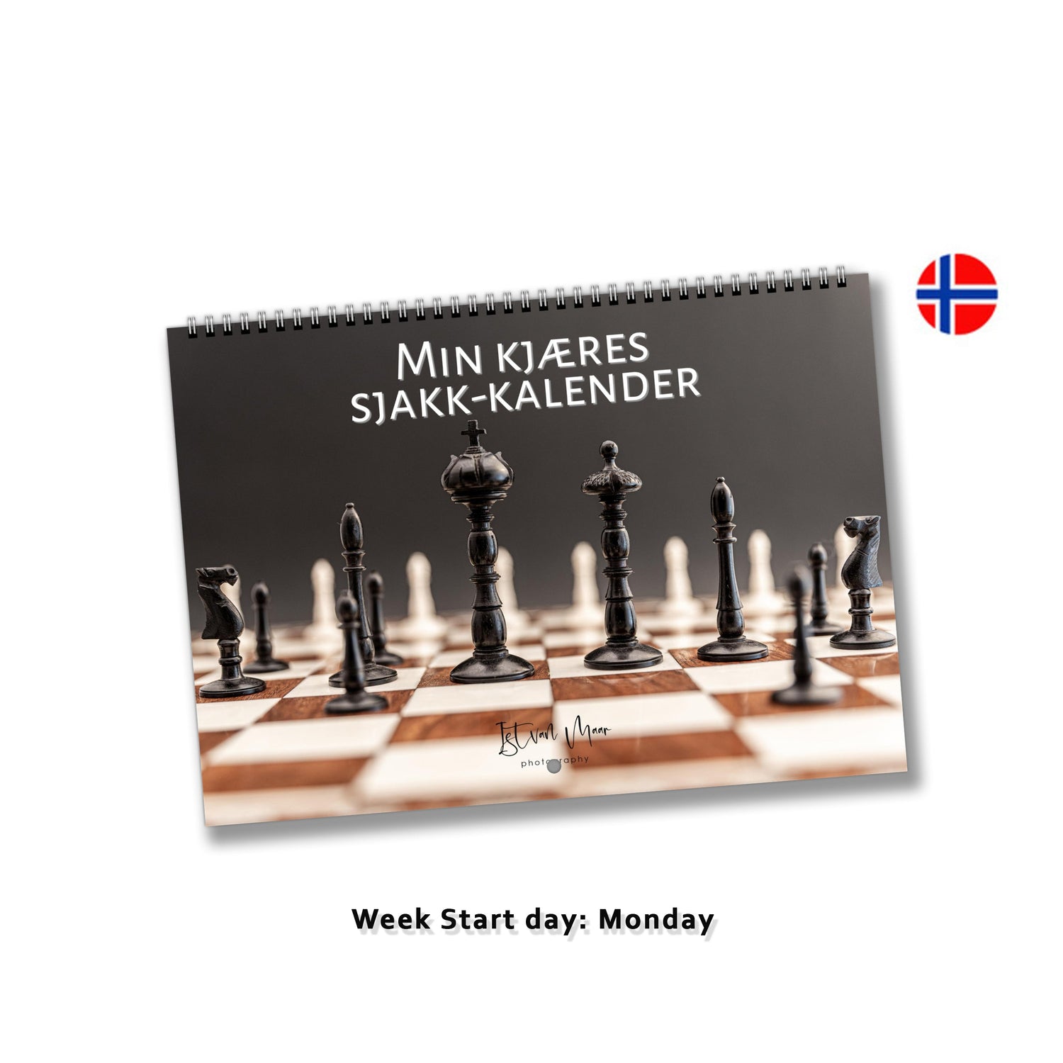 Personalized calendars in Norwegian (Monday)