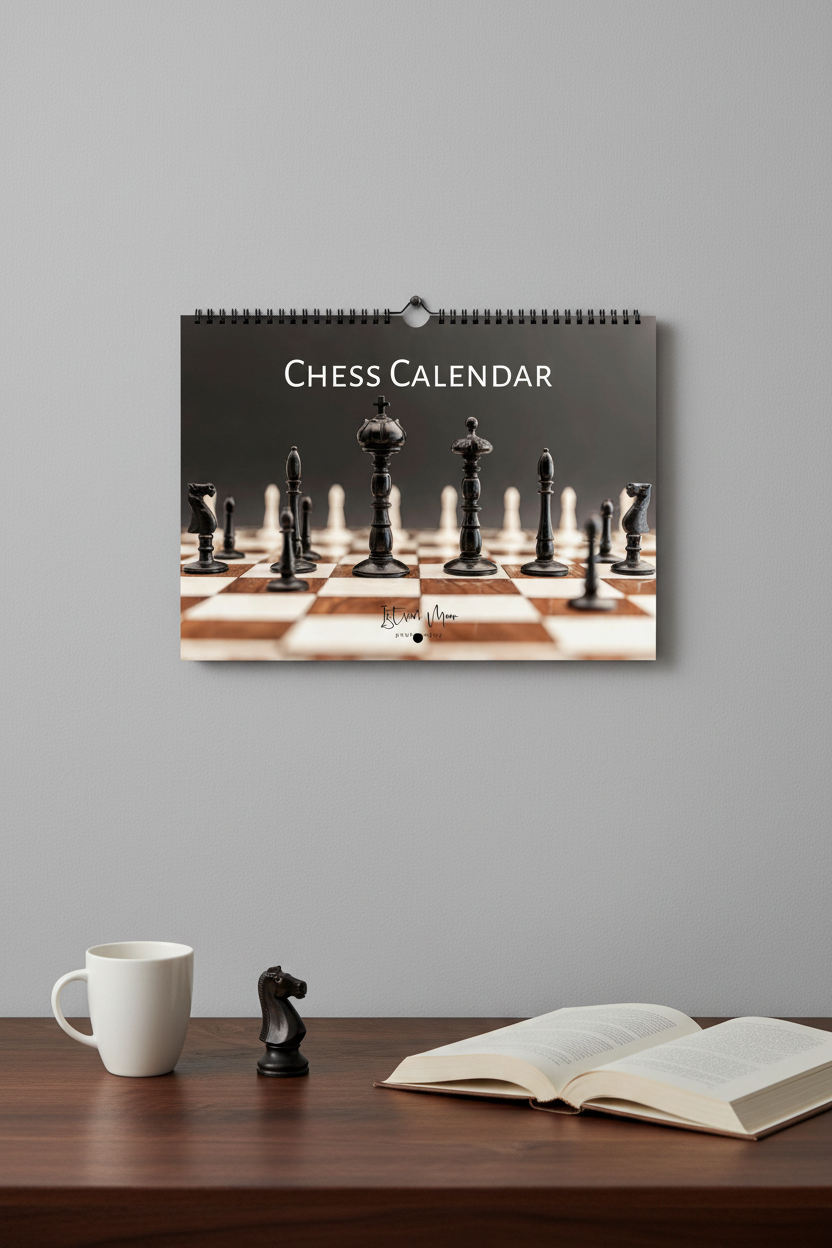 Chess Calendar Pinterest Lifestyle Mockup