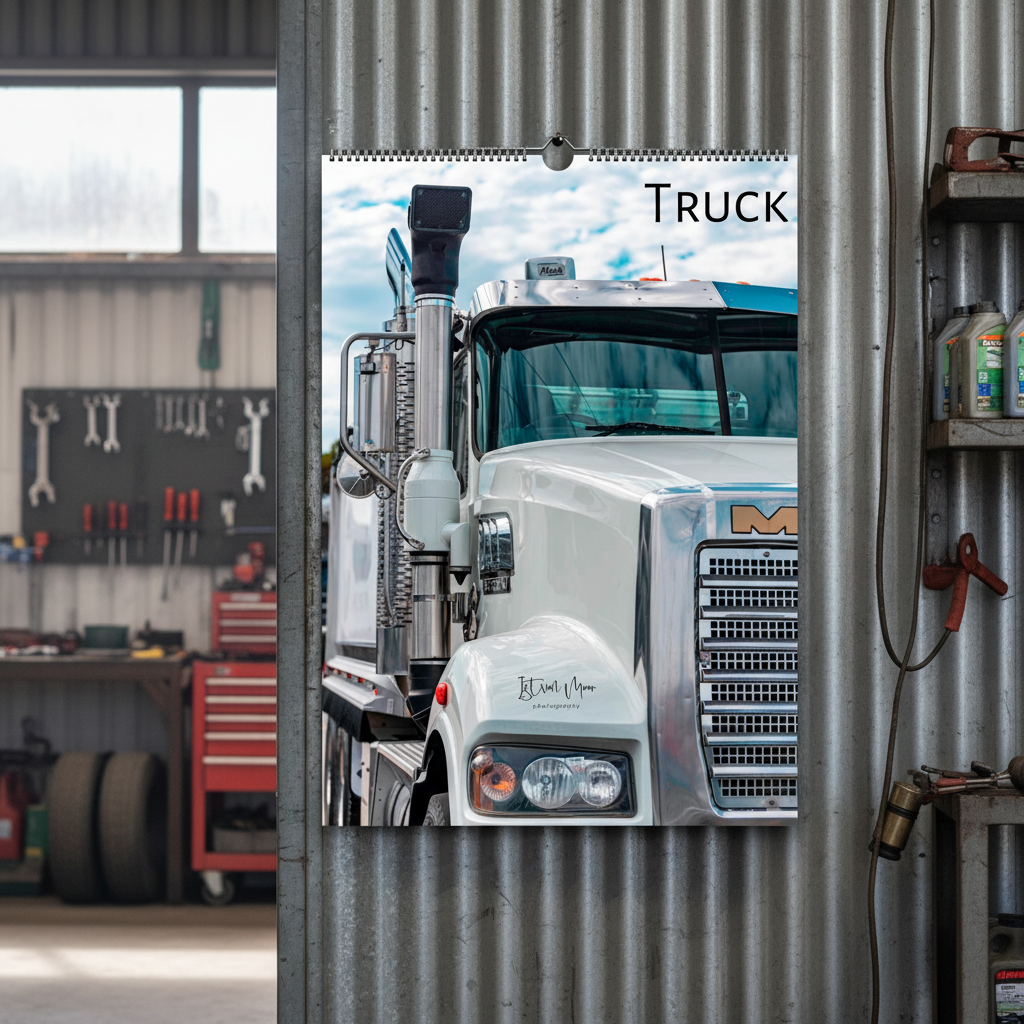 Transport and machinery wall calendars – trucks