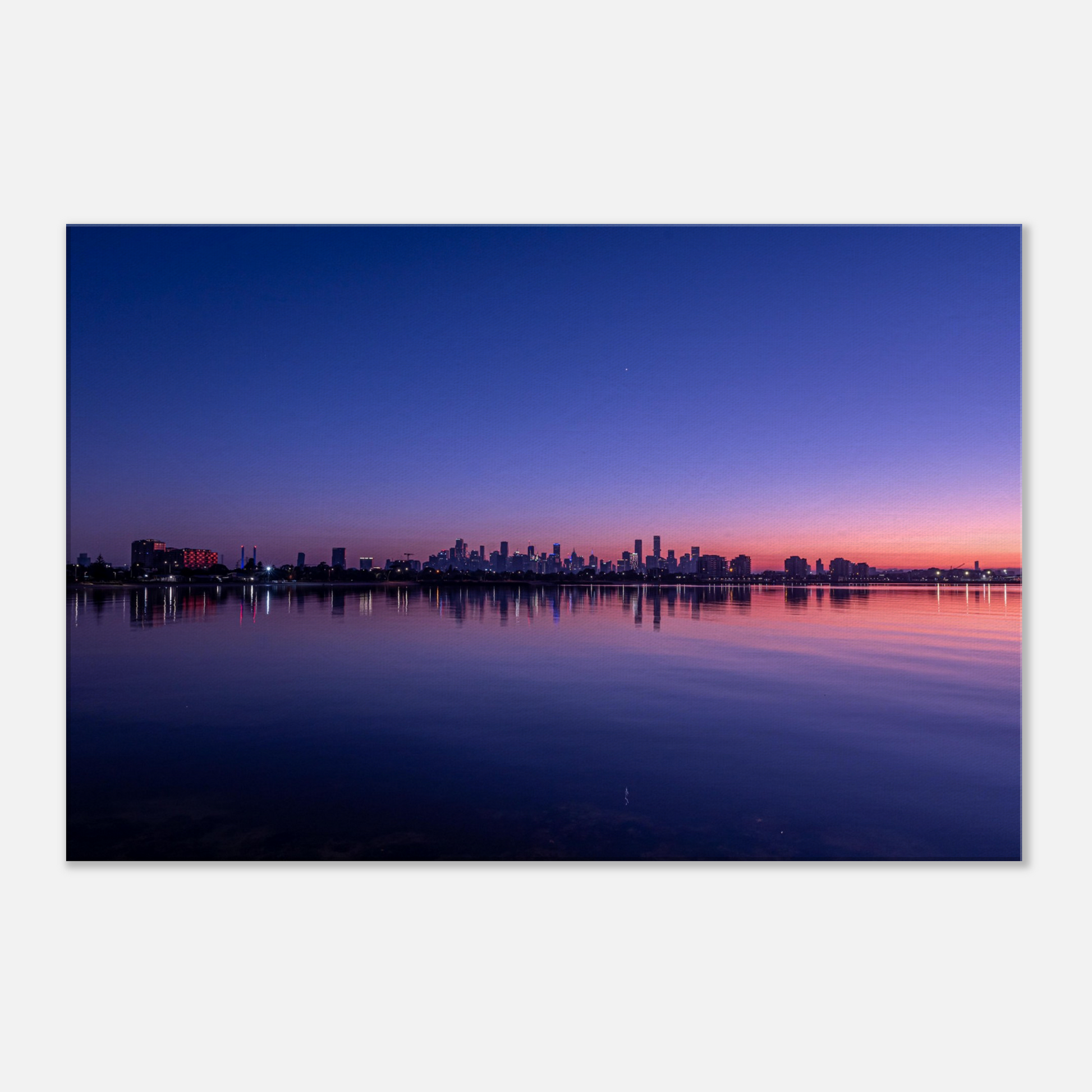 Melbourne Cityscape Poster Seascape Canvas by Istvan Maar Photography - close-up