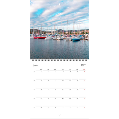 Ships Square Wall Calendar – close-up photography detail
