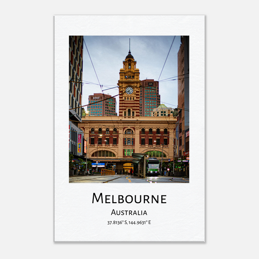 Flinders Station Melbourne Victoria Australia City Photo Collection Wall Stretched Canvas by Istvan Maar Photography