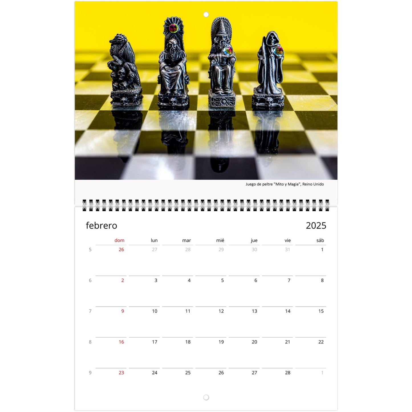 Personalized Chess Calendar by Istvan Maar Photography