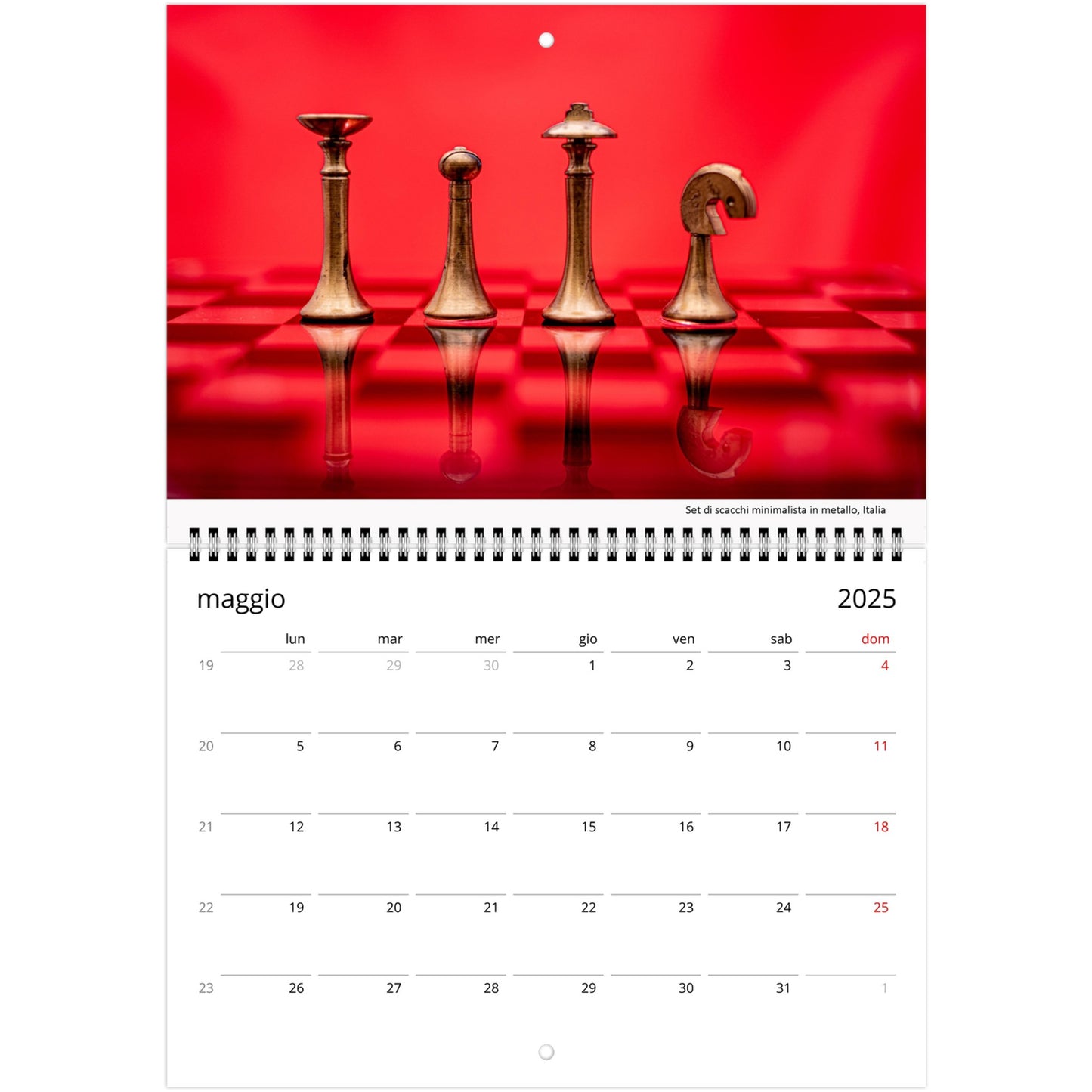 Chess Puzzle Calendar by Istvan Maar Photography