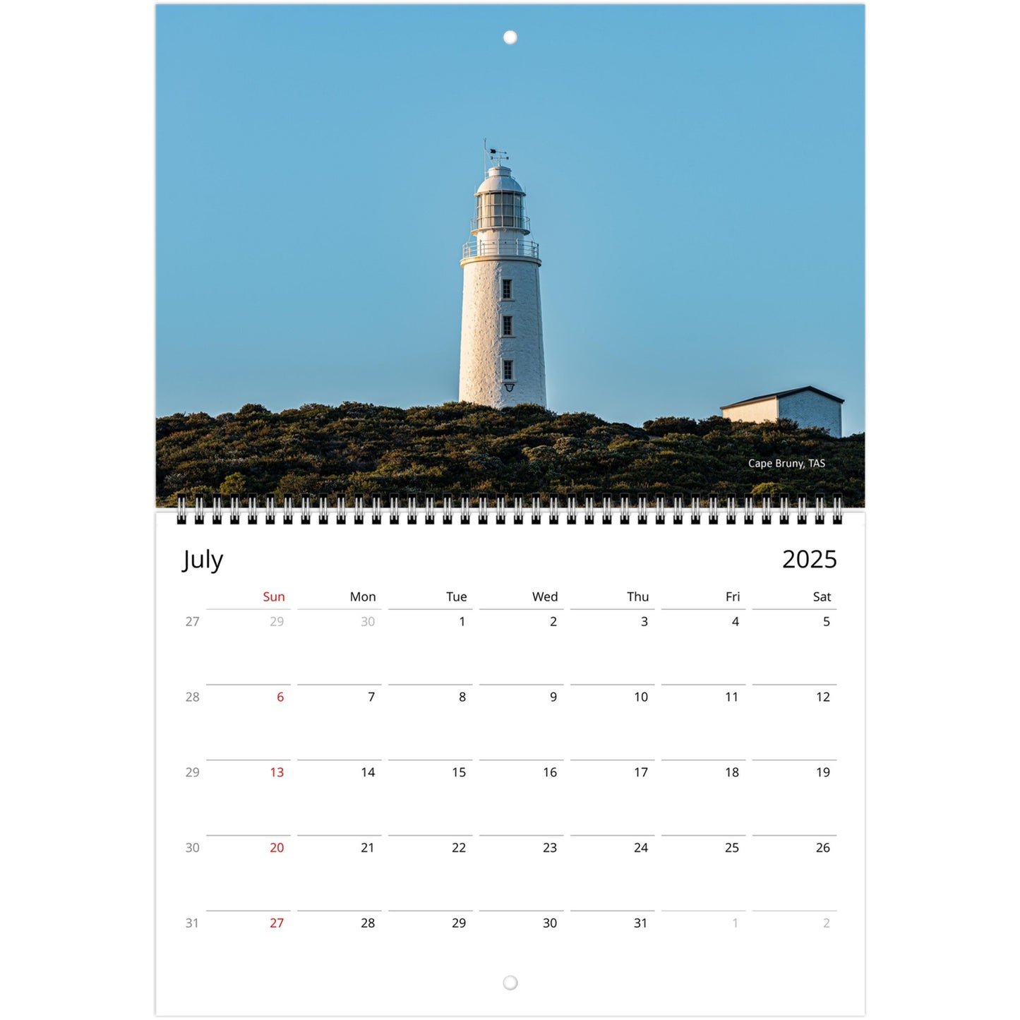 Lighthouse Wall Calendar gift for chess lover by Istvan Maar Photography