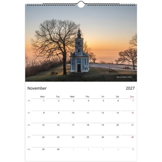Hungary Wall Calendar – lifestyle wall display in home interior