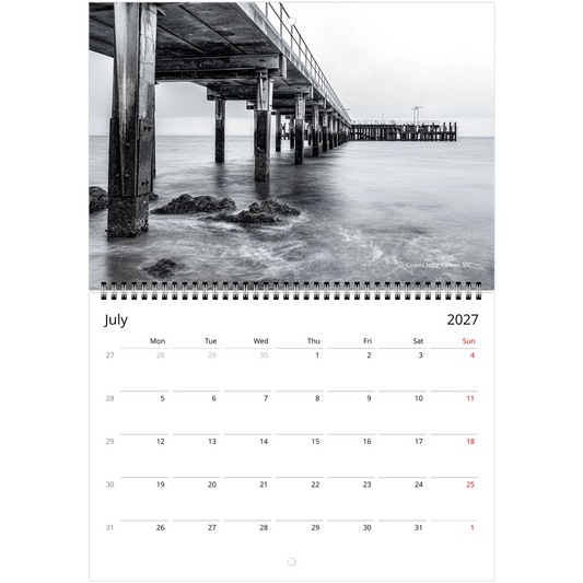 2027 Australia Wall Calendar - lifestyle wall display in home interior