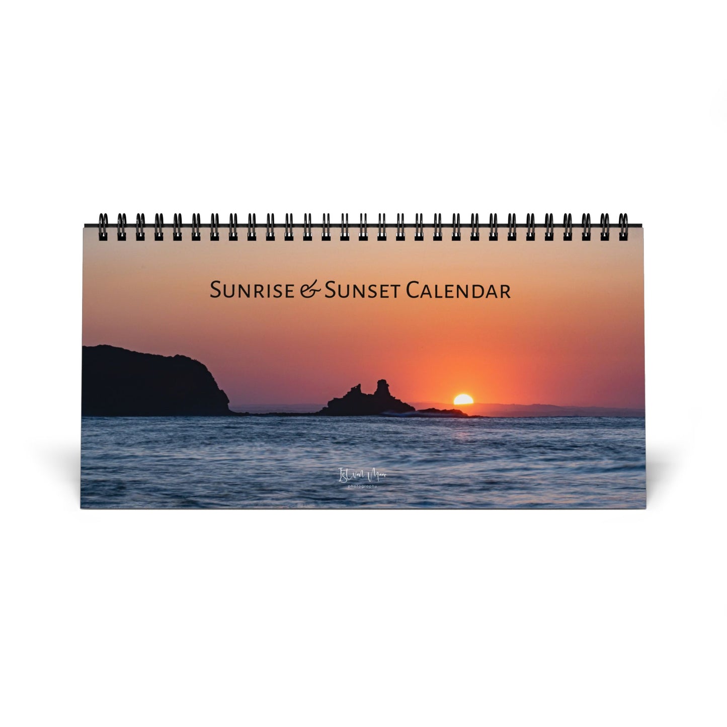 2027 Personalised Sunrise & Sunset Desk Calendar | US & CA