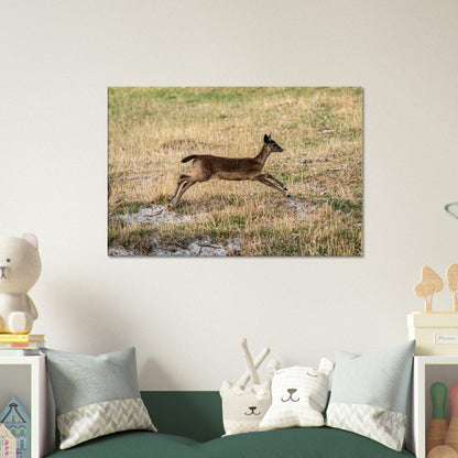 	
Deer Wildlife Animals Art Nursery Photography Wall Decor Kids Room Poster Playroom Artwork Stag Stretched Canvas 006