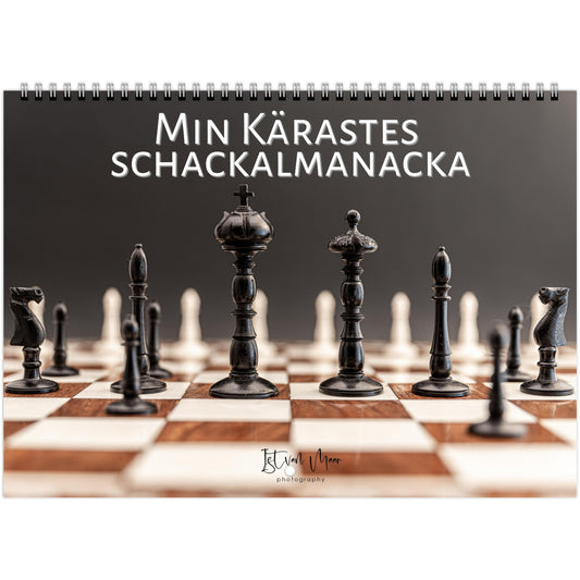 2025 Chess Wall Calendar by Istvan Maar Photography featuring intricate chess sets.