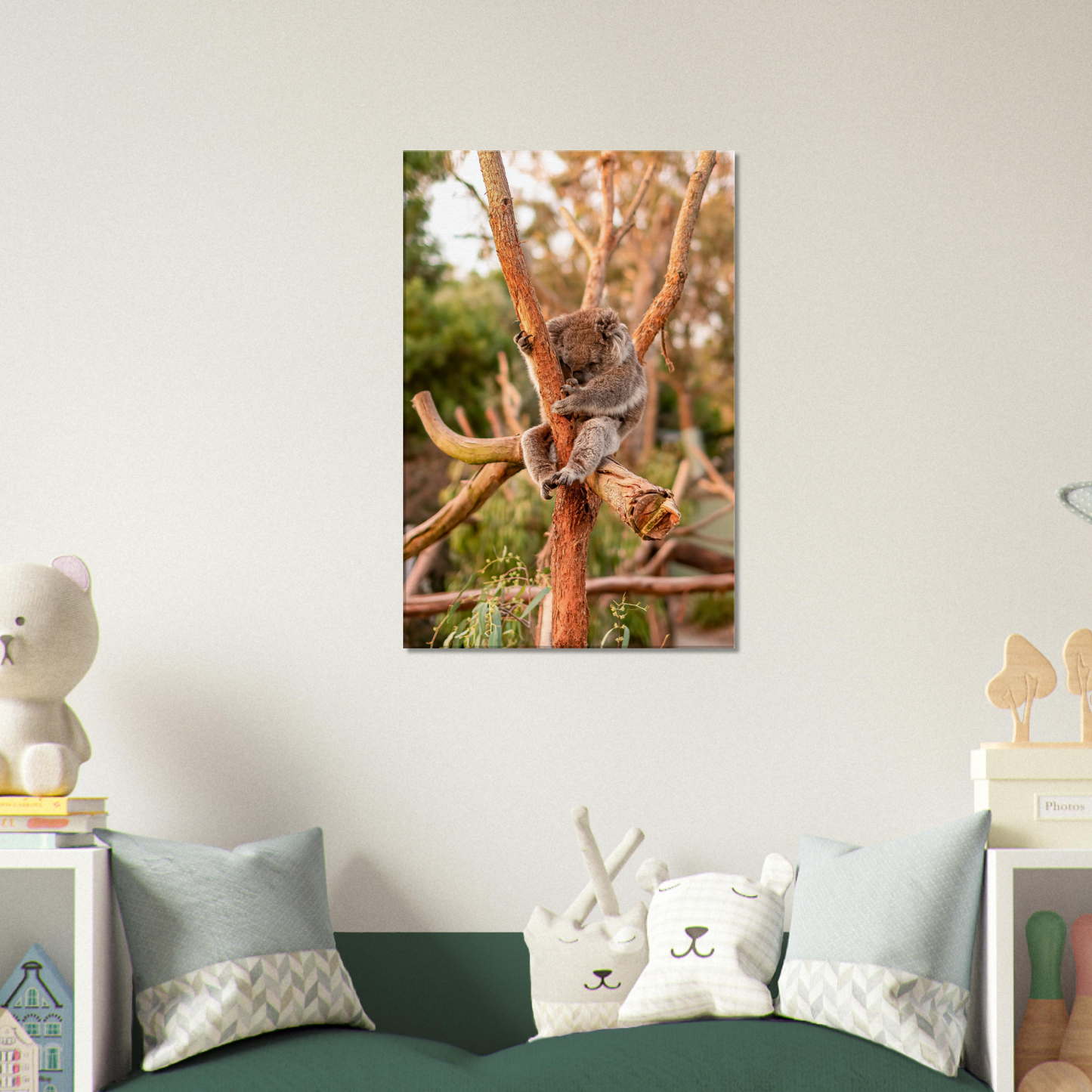 Native Australian Animals Nursery Koala Canvas by Istvan Maar Photography - kid's room