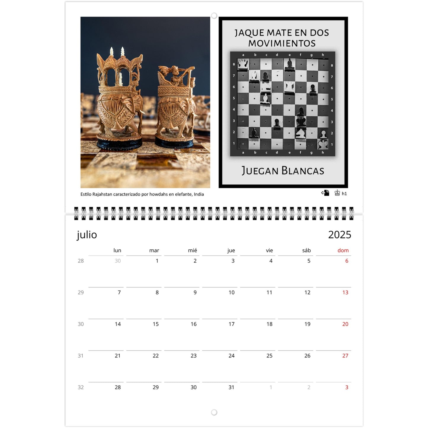 Chess Puzzle Calendar by Istvan Maar Photography