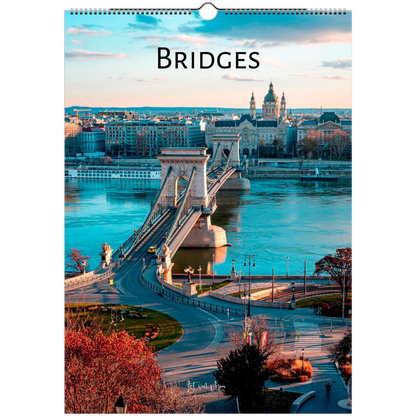 2027 Bridges Wall Calendar – front cover featuring bridge photography by Istvan Maar