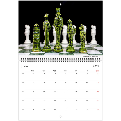 Chess Wall Calendar – lifestyle wall display in home interior
