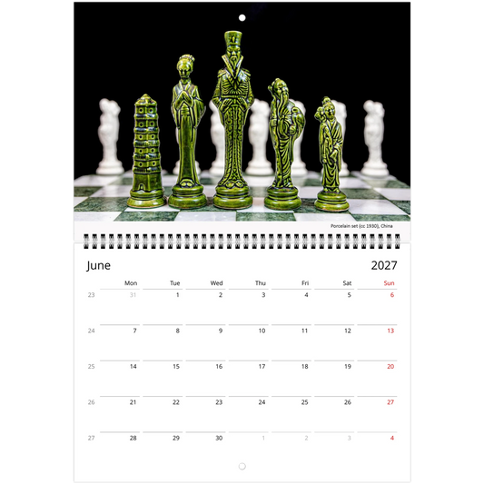 Chess Wall Calendar – lifestyle wall display in home interior