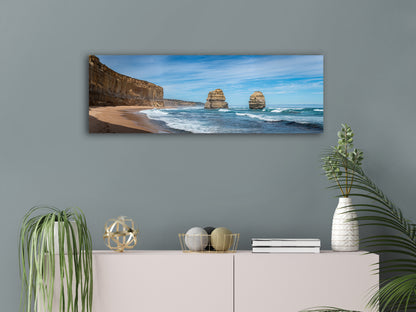 Stretched canvas taken on Great Ocean Road by Istvan Maar Photography in living room.