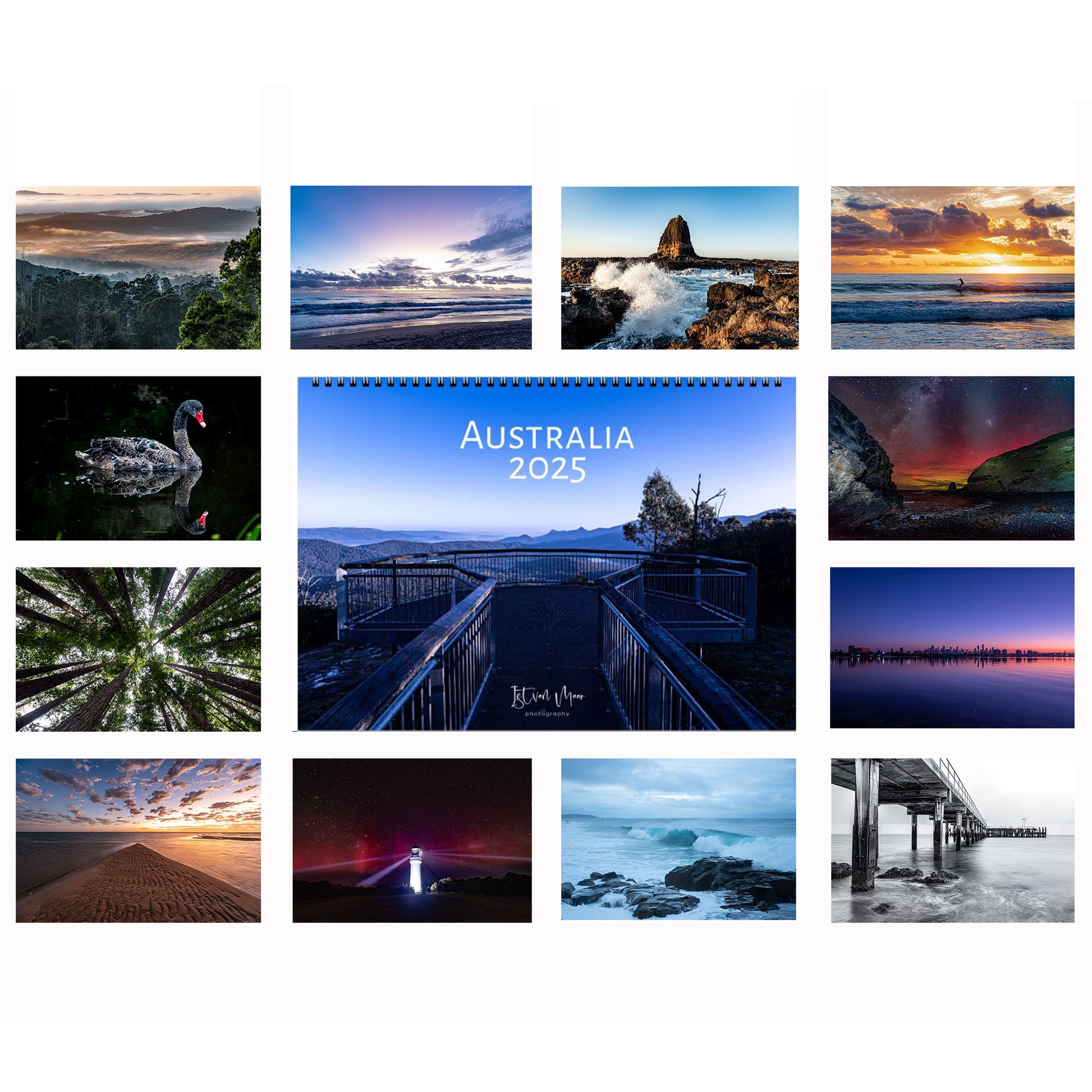 Photos of Australia Wall Calendar by Istvan Maar Photography Starts by Monday