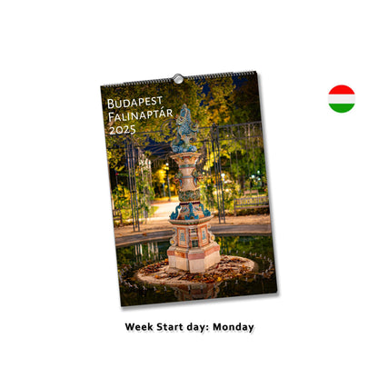 Budapest Wall calendar by Istvan Maar Photography in Hungarian