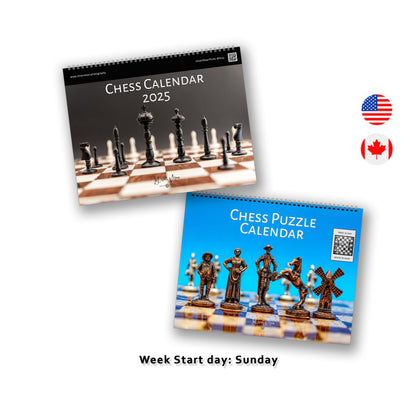 2025 Chess calendar bundle by Istvan Maar Photography 