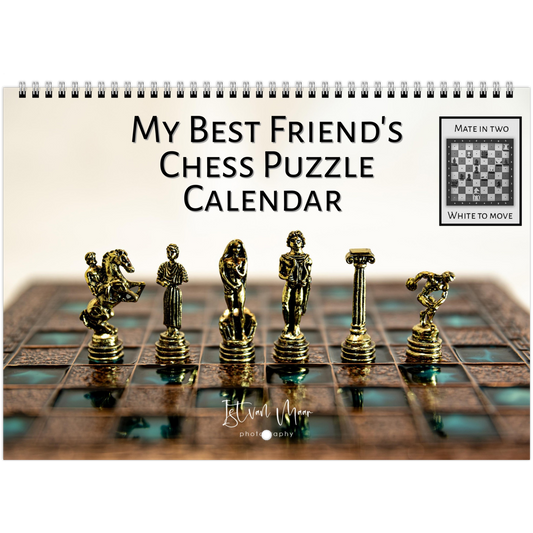 Unique Chess Puzzle Calendar A4 in English by Istvan Maar Photography