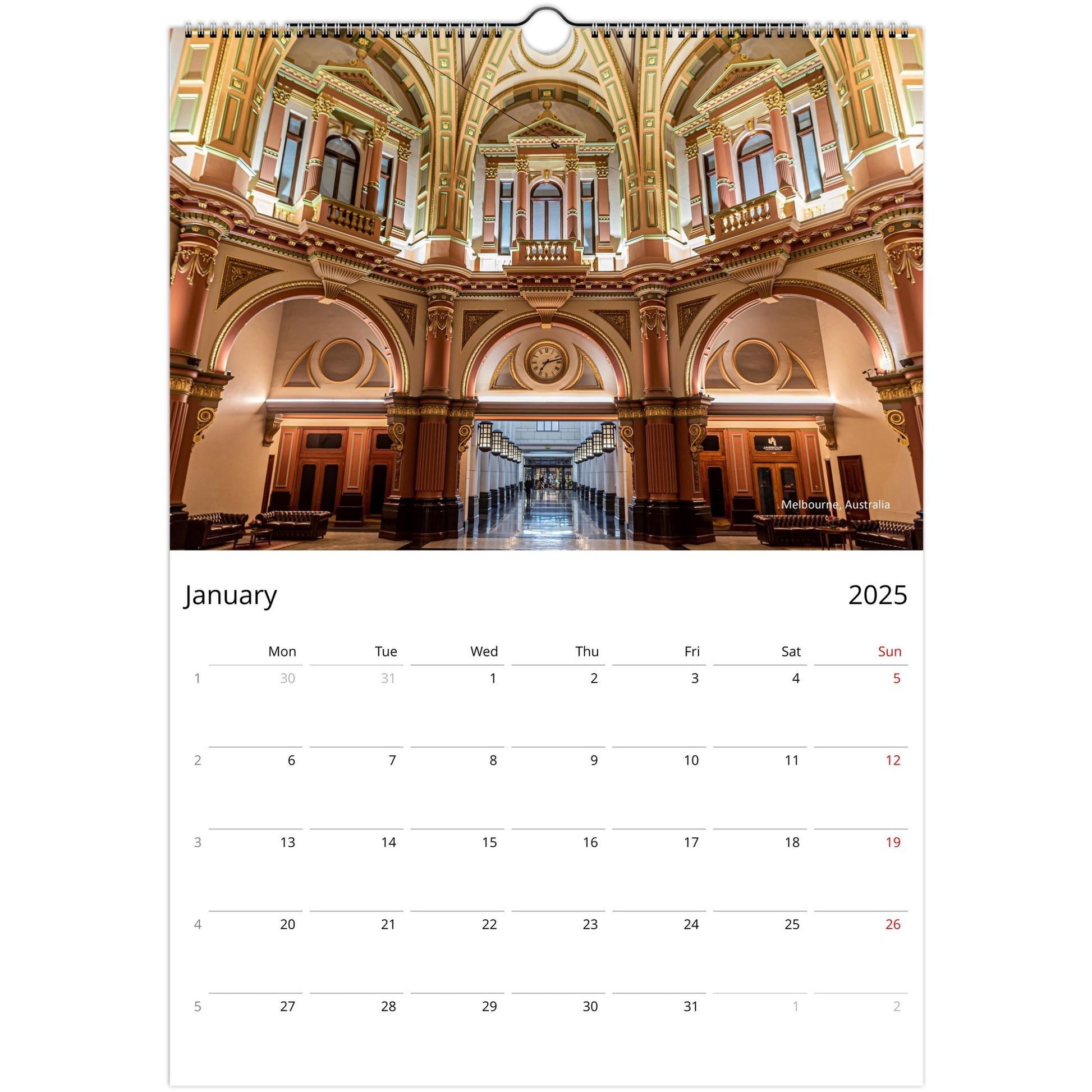 2025 architecture calendar by Istvan Maar Photography - 333 Collins street Melbourne