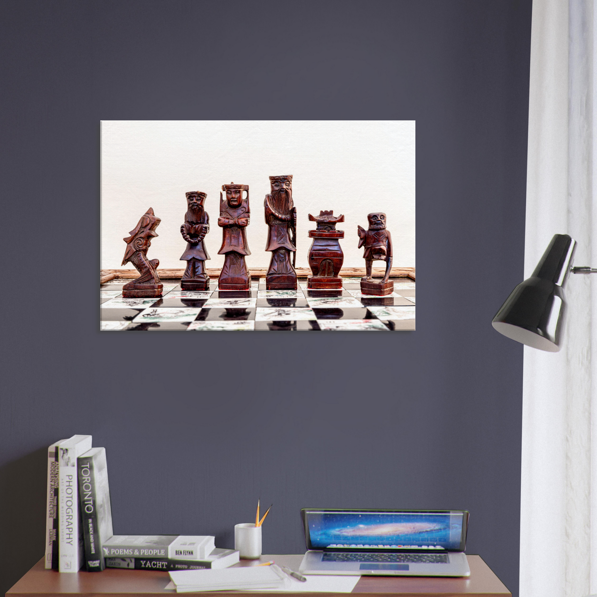 Chess themed Stretch Canvas by Istvan Maar Photography